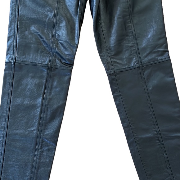 Black LEATHER Styles To Go Pants~sz 4 - Picture 4 of 8